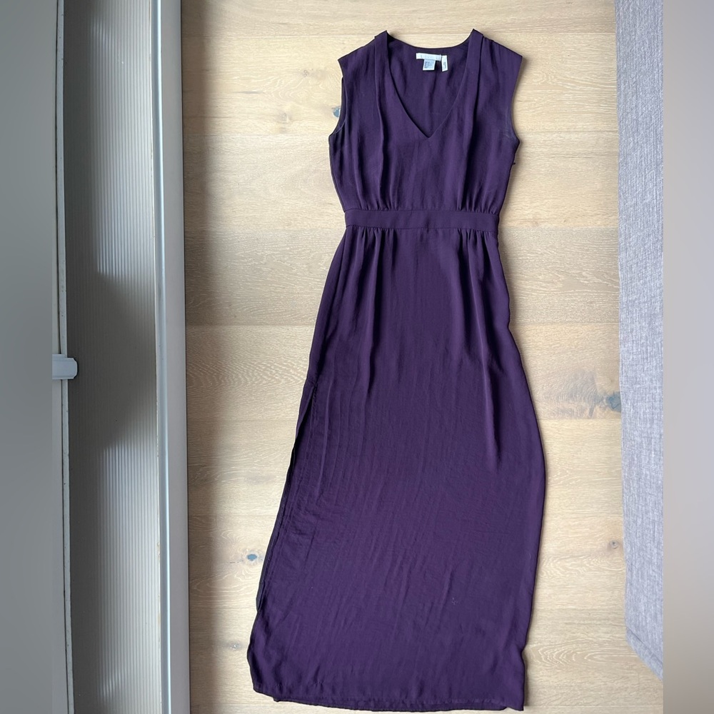 H&M Maxi Dress V Neck Gown with Slit